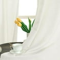 thumbnail image 3 of Cream White Linen Curtains for Bedroom, 84 Inch Faux Linen Textured Light Filtering Privacy Drapes Sheer Panels for Farmhouse/Living Room, Set of 2 Panels, 52 x 84 Inch, 3 of 8