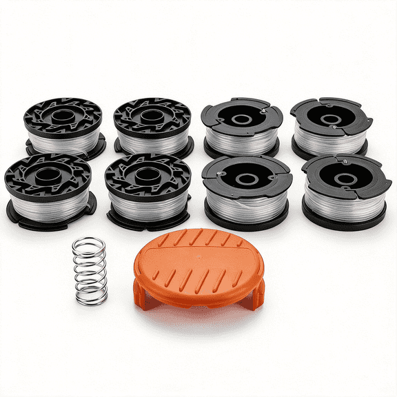 AF-100 0.065'' 30 ft String Trimmer Replacement Spool Compatible with Black   Decker GH900 GD600 GH610 (8PCS)