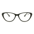 thumbnail image 3 of Cat Eye Reading Glasses for Women Fashion Black HD Resin Blue Light Blocking Presbyopia Glasses Readers +3.50, 3 of 5