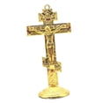 thumbnail image 4 of Cruz de Jesús para escritorio, decoración del hogar, 6,7 x 14 cm, regalos religiosos, herramientas de oración fáciles de usar. dorado, 4 of 9