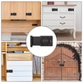 thumbnail image 6 of Password Hasp Locks, Cabinet Door Combination Lock, 90 Degree Barn Door Lock Latch for Cabinets, Barn Door, Black, 6 of 6
