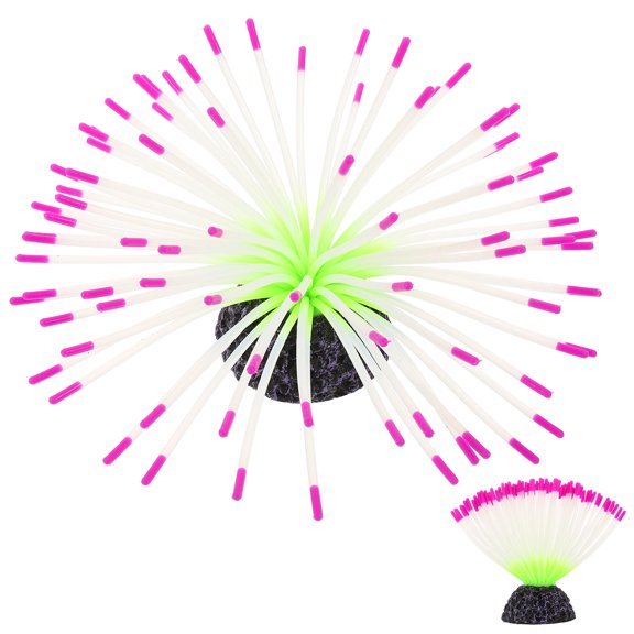 ETEREAUTY Fish Tank Decor Artificial Aquatic Plant with Fluorescence for Home Use