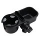 thumbnail image 1 of Portavasos 3 en 1 para cochecito con bandeja para refrigerios y soporte para teléfono, portavasos universal antideslizante y soporte para teléfono para cochecito, bicicleta, silla de ruedas, anda, 1 of 5
