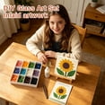thumbnail image 3 of Clearance! Sea Glass Mosaic DIY Kit - Glass Art Craft Set, Sea Glass for Crafts, Creative Home Decor Activity, Fun Project for All,F, 3 of 7