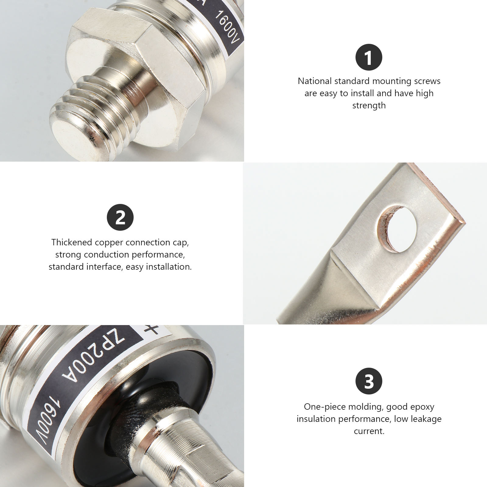 BESTYASH 1Pc Rectifier Diode Connector with Construction for Electrical Applications