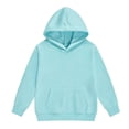thumbnail image 4 of WERYOUNG Girls Hoodies Long Sleeve Solid Color Hooded Sweatshirts Loose Fit Casual Pullover Hoodies With Pocket For Kids Comfortable Top 4-5 Years, 4 of 4