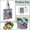 thumbnail image 2 of Bohemian Sketch Style Canvas Shopping Bag – Earthy Rustic Reusable Tote, 2 of 6