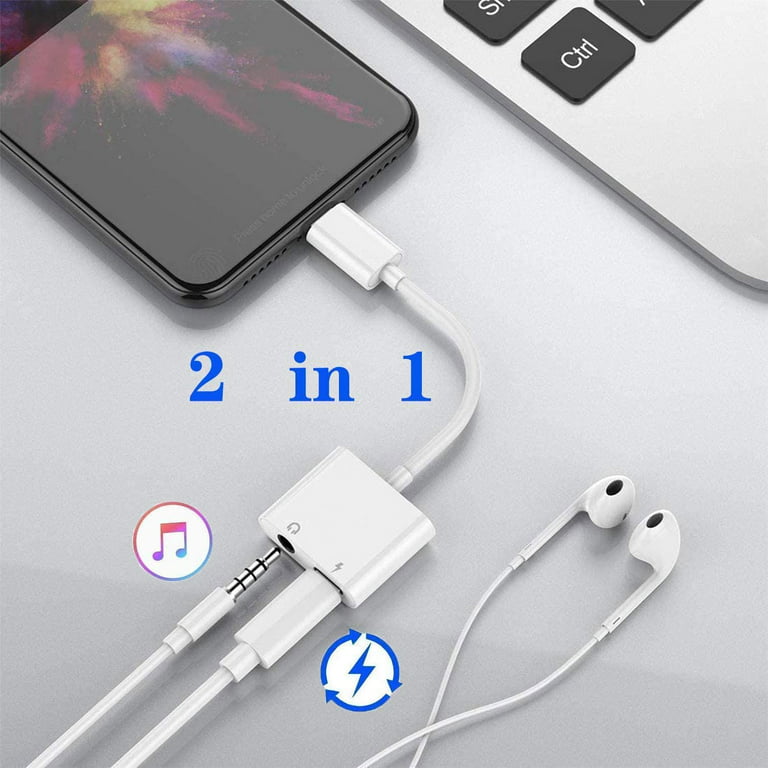 Lightning to 3.5 mm Headphone Jack Adapter, Charger for iPhone 2