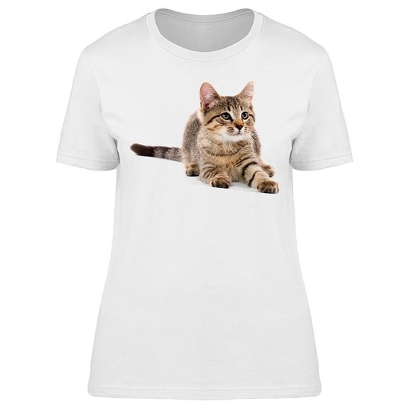 Laying: Shorthair Cat T-Shirt Women -Image by Shutterstock, Female 3X-Large
