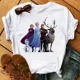 thumbnail image 3 of Camiseta de princesa Anna Frozen de dibujos animados con estampado de Elsa para mujer, camisetas Harajuku con gráfico bonito, camisetas de Hip Hop para mujer, 3 of 5