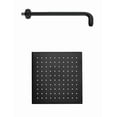 thumbnail image 1 of Regadera Xtellar Cuadrada 20cm Negra Acero Inox Con Tubo 40cm  Color Negro, 1 of 4