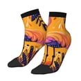 thumbnail image 3 of Salouo Vibrant Flamingo Illustration Pattern Unisex Middle Tube Socks,Middle-Finger Knee High Socks Over The Calf Tube Stocking Crew Stockings for Women and Men Tube Socks, 3 of 8