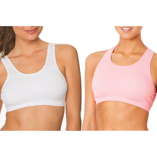 Women's Seamless Sport Bra with Removable Cookies, Style FT457, 2-Pack -  Walmart.com