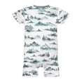 thumbnail image 4 of Baby Watercolor Foggy Forest Newborn Infant Baby Romper Shirts Boy Girl Misty Woodland Trees Mountain Summer Outfit Baby Clothes Short Sleeve Onesie, 4 of 6