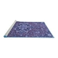 thumbnail image 2 of Ahgly Company Machine Washable Indoor Rectangle Medallion Blue Traditional Area Rugs, 4' x 6', 2 of 4