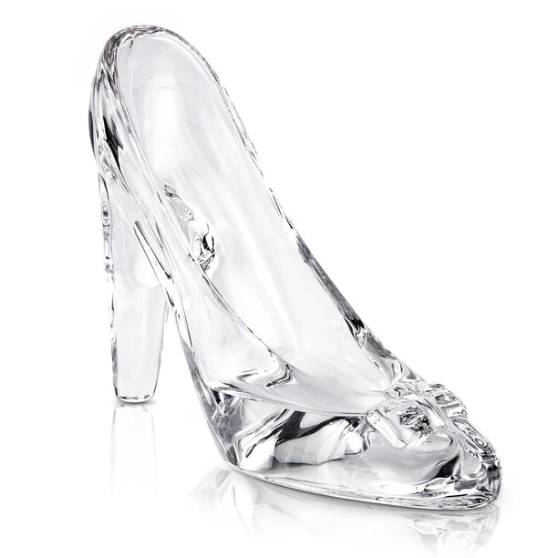 Zapatilla de cristal SHOWLOUE para decoración de zapatos de Cenicienta