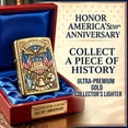 thumbnail image 3 of United States 250th Anniversary Lighter,2D Refillable Flip-Top Windproof Lighters,Fierce Soaring Eagle Patriotic Design Pocket Lighters,Ideal Gift For Men Father Daddy Day, 3 of 8