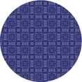 thumbnail image 1 of Ahgly Company Machine Washable Indoor Round Transitional Denim Dark Blue Area Rugs, 3' Round, 1 of 7