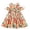 Orange, variant on Girls Floral Dress Crew Neck Sleeveless Pleated Halter Midi Dresses Casual Cute Summer Trendy Outfits (2-3Years, Pink)