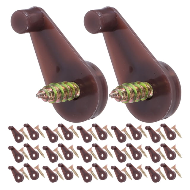 AURARMLET 150Jgo Clips De Montaje Para Puertas De Gabinete Soportes Para Y En Color Café