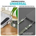 thumbnail image 3 of Universal Crossbody Phone Strap, Adjustable Length, Double Lanyard Holder with Adapter for Case - Compatible with iPhone 17 Pro Max, 16, 15 Plus, SE, etc - Green, 3 of 10
