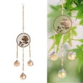 thumbnail image 4 of 1pc Champagne Colgante Cristal Pers Maker Colección Colgante Feng Shui Ventana de Árbol Favores de flor rosa Baoblaze pandent, 4 of 7