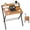 Brown, variant on CONCETTA Folding Desk No Assembly Needed, 2-Tier Space Saving Laptop Desk with Shelf, Compact Computer Table for Apartment Dorm Home Office, Brown