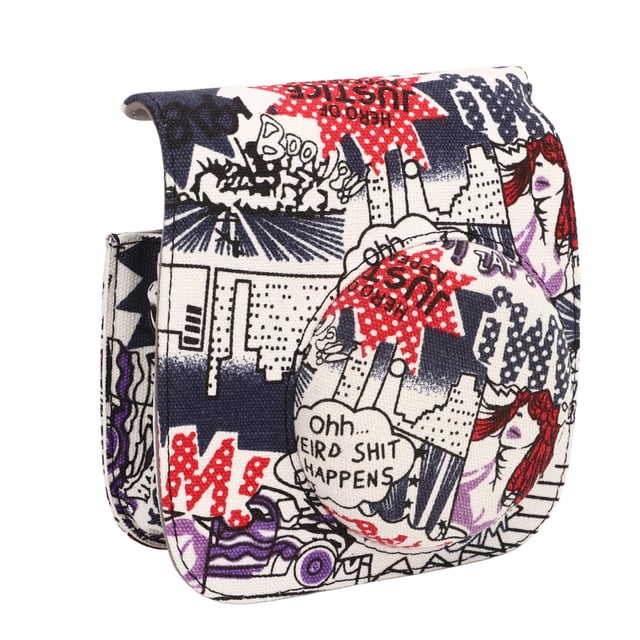 Instant Camera Case,Instant Camera Case Comic PU Leather Camera Case Camera Case Purse Remarkable Clarity
