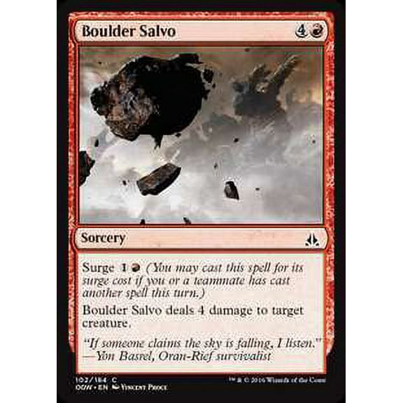 MtG Oath of the Gatewatch Common Boulder Salvo (Foil) #102