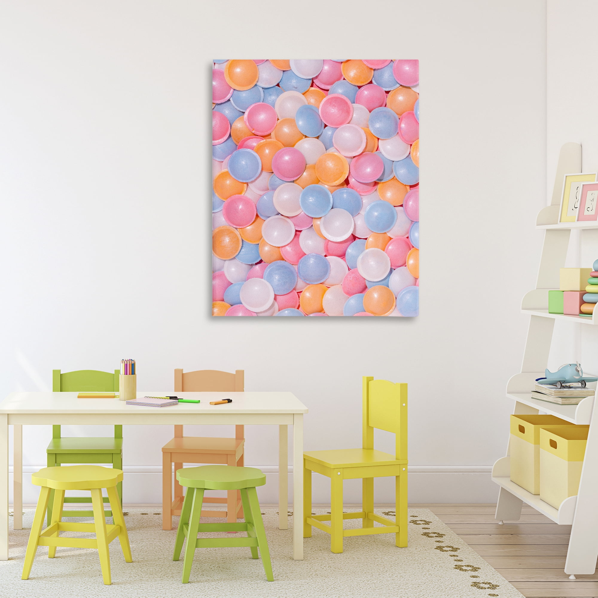 Stupell Industries Retro Pastel Candies Canvas Wall Art, design by LISH Creative
