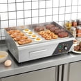 thumbnail image 5 of Ktaxon 22" Electric Griddle, 1600W Stainless Steel Flat & Stripe Top Grill, 5 of 8