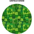 thumbnail image 4 of St.Patrick''s Day Round Tablecloth 60 Inch Green Shamrock Table Cover Washable Polyester for Dining Table, Buffet Parties and Camping, 4 of 6