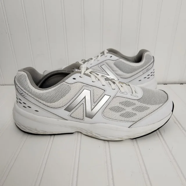 New Balance 517 Mens Size 11.5 Extra Wide White/Gray Lace Up Sneakers MX517WR1