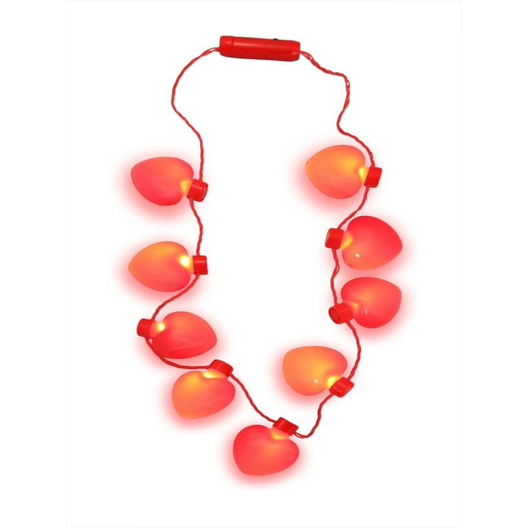 Nicky Bigs Novelties Light Up Heart Shaped Bulb Valentines Day