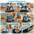 thumbnail image 3 of INFANS 6-in-1 Baby Walker, Converts Push Car to Bouncer, Rocker with Music, Lights, Adjustable Height & Speed, Activity Center, Canopy for 7-18 Months, 3 of 9