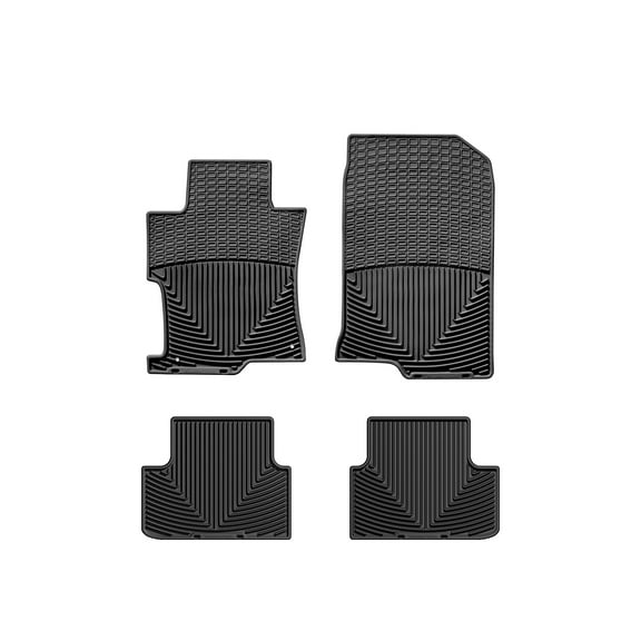 WeatherTech All-Weather Floor Mats compatible with 2008-2012 Honda Accord - 1st & 2nd Row, Black