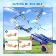 thumbnail image 5 of 3 Pack Airplane Launcher Toys, 2 Flight Modes LED Light Foam Glider Catapult Plane Toy,Outdoor Flying Toys Birthday Gifts for Kids Boys Girls 3 4 5 6 7 8 9 10 Year Old, 5 of 11