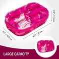 thumbnail image 5 of ZIPIT Wavy Pencil Box for Girls | Large Capacity Sensory Pencil Case (Pink), 5 of 7