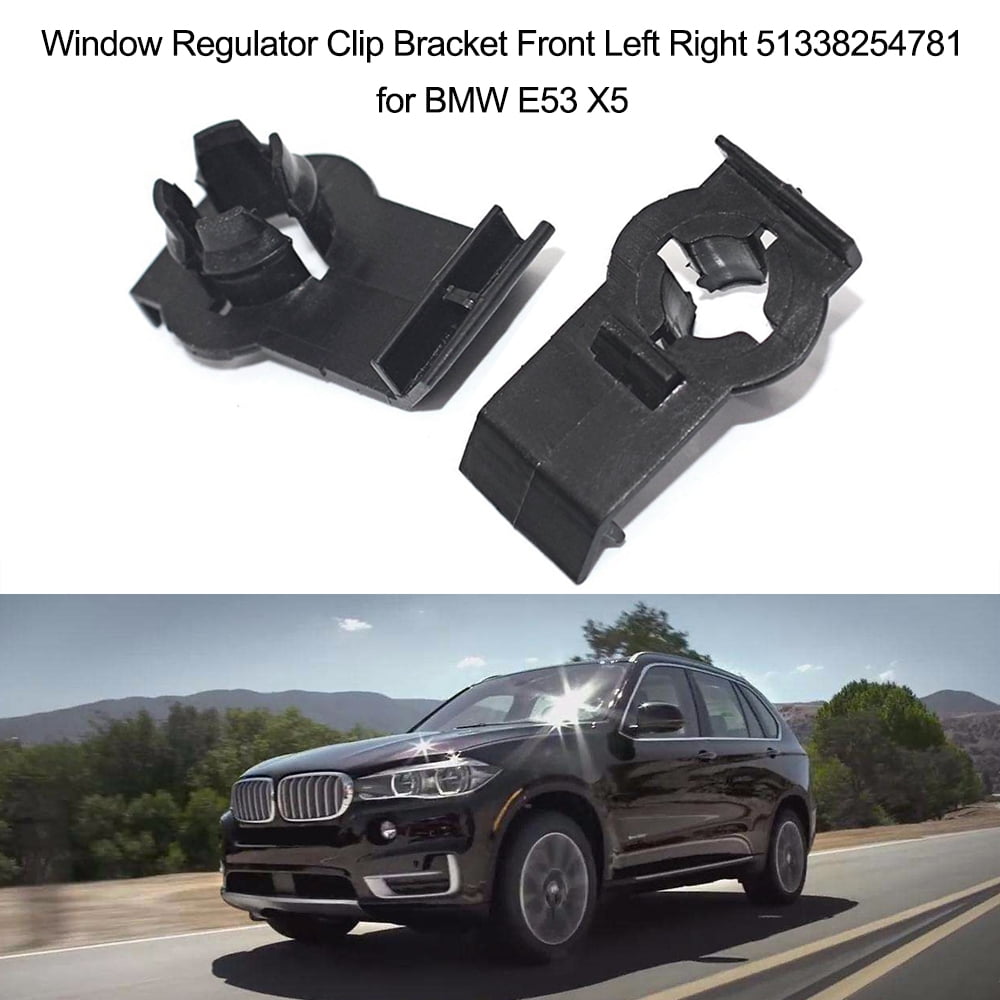 Tickas Window Regulator Clip,Window Regulator Clip Bracket Front Left Right 51338254781 for BMW E53 X5