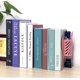 thumbnail image 2 of Organizador de libros expandible con portalápices, sujetalibros Happon para libros pesados, sujetalibros ajustables para escritorio, estantería y oficina, se extiende hasta 48 cm (rosa), 2 of 7