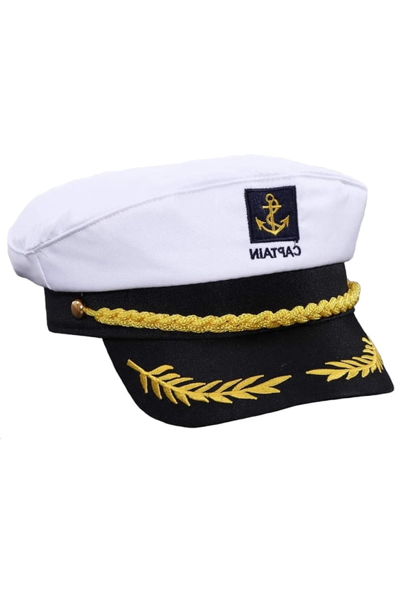 Captain Hat, Sailor Skipper Cap, Funny Captains, Captains Hat for Men Boating, for Yacht Rock Party Attire.