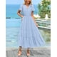 thumbnail image 2 of Vestido PRETTYGARDEN para mujer, midi, casual, con cuello en V y bolsillo, 2 of 9