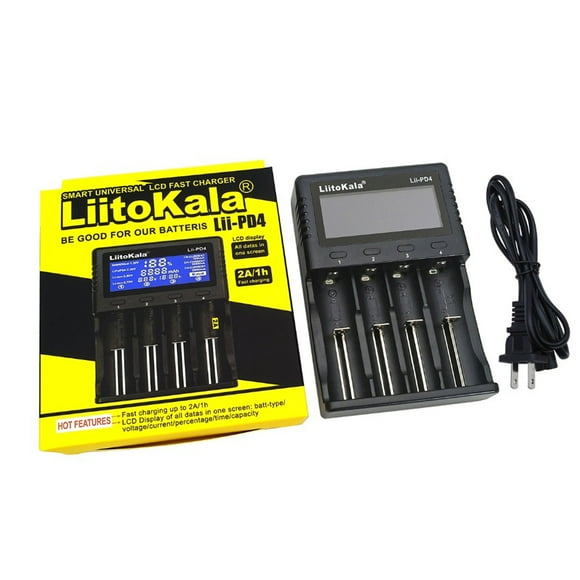 Battery charger LCD battery charger 18650 battery charger Rechargeable battery charger LiitoKala battery charger