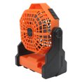 thumbnail image 4 of Ventilador para acampar al aire libre ABS iluminación continua portátil 7800mah 5V luz recargable para viajar negro y naranja, 4 of 12