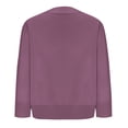 thumbnail image 5 of Feancey Womens 3/4 Sleeve Cardigan Sweater Ribbed Knit Casual Cropped Cardigans for Women Open Front Elegant Shrugs Cozy Soft Sweater Dusters Purple L, 5 of 6