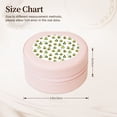 thumbnail image 2 of Fuzoiu Avocado Friends Print Portable Jewelry Box,Round Mini Leather Travel Jewelry Case,Small Travel Jewelry Organizer,Jewelry Holder for Ring Necklace Earring for Women Girls-Pink, 2 of 7