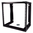 thumbnail image 1 of CNAweb 9U Wall Mount Open Frame 19" Server Equipment Rack 19 inch Depth – Black, 1 of 4