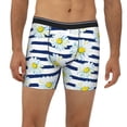 thumbnail image 6 of Sigee Daisy Striped Nautical for Men's Boxer Briefs,Moisture Wicking and Breathable Small, 6 of 9