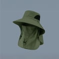 thumbnail image 3 of Wide Brim Boonie Sun Hat with Removable Face & Neck Flap, Full Coverage Breathable Mesh Cap, Lightweight Headwear for Hiking, Fishing, Camping and Garden Outdoor Activities, 3 of 7