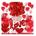 thumbnail image 1 of Xtellar Globos Rojos Y Pétalos De Rosa Decoración San Valentín Set, 1 of 1